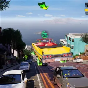 Crazy Taxi World Tour - Car Sauts