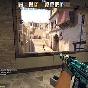 CSGO AK47 Skin Frontside Misty Nid de sniper