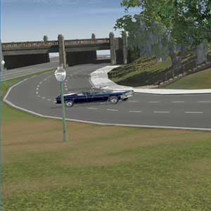 Voiture de sport sur la route