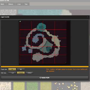 Dungeon Painter Studio - Exportation au Format PDF