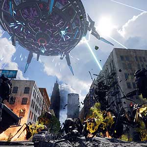 de gigantesques créatures ennemies