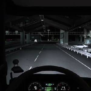 Euro Truck Simulator 2 West Balkans - Tableau de Bord Nocturne