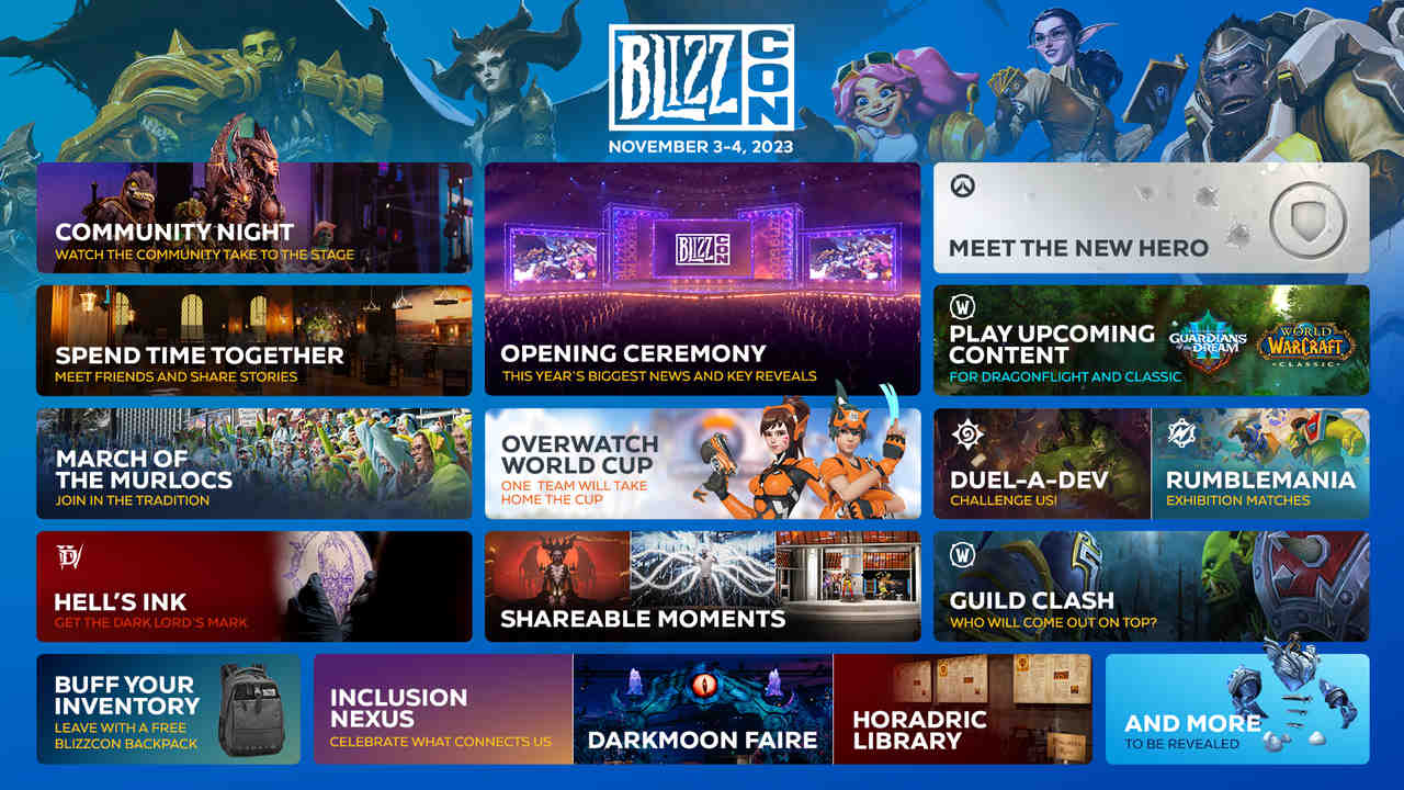 Événements et programme prévus de la BlizzCon en direct et en streaming Événements et programme prévus de la BlizzCon en direct et en streaming