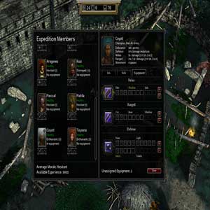 Expeditions Conquistador Écran d'équipement