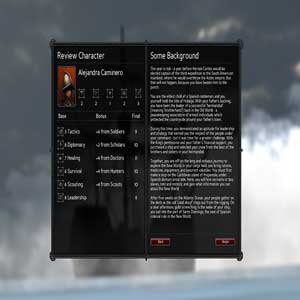 Expeditions Conquistador La création de personnages