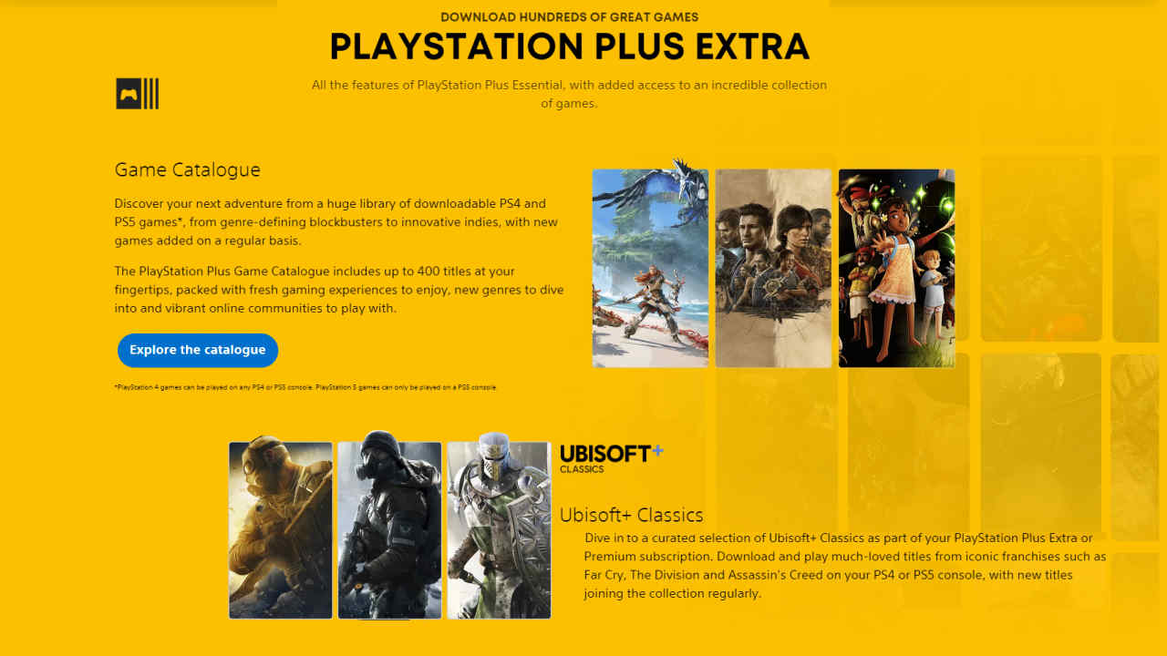 PlayStation Plus Extra tier PlayStation Plus Extra tier