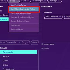 Football Manager 2020 In-game Editor Rules