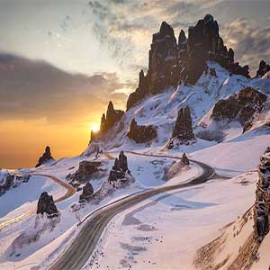 ocean cliffside roads