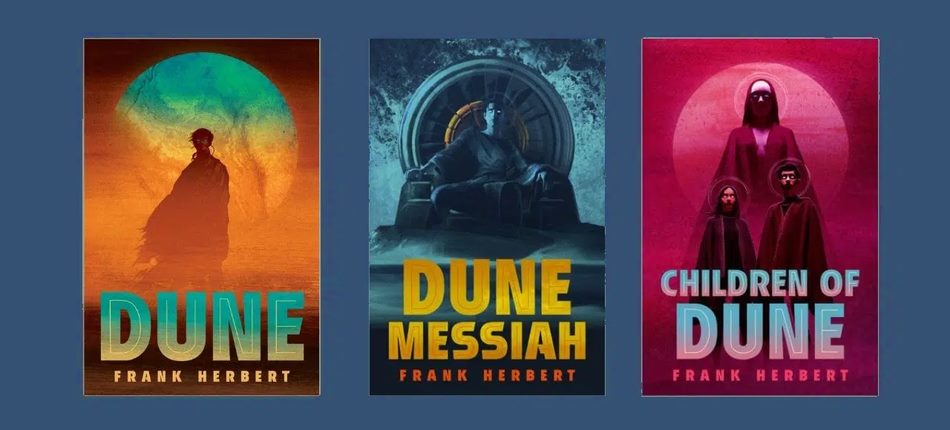 Livres de Frank Herbert: Dune, Le Messie de Dune et Les Enfants de Dune