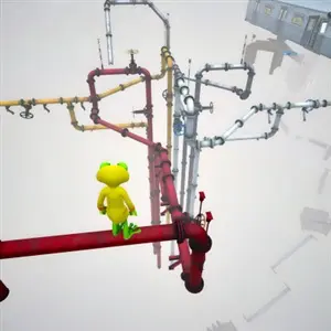Frogging Up: Frog Climb Rage Game - Tuyaux flottants