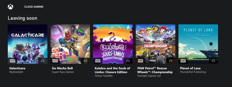 Départs imminents Game Pass mai 2026