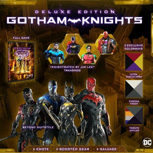 Gotham Knights Deluxe - Couverture complète du jeu