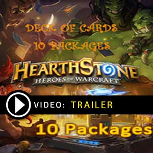 Buy Hearthstone Heroes of Warcraft Deck of Cards 10 Packages GameCard Code Compare Prices
