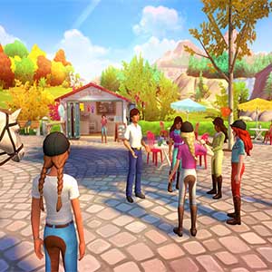 Horse Club Adventures 2 Hazelwood Stories - Interagir avec les filles du club hippique