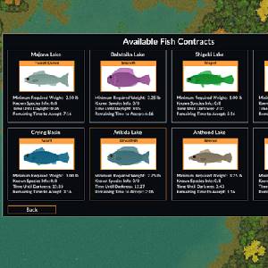 Intergalactic Fishing - Contrats de Poisson Disponibles