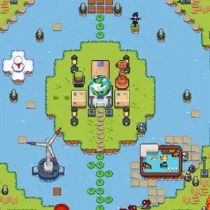 Island Robot Farm - Éolienne