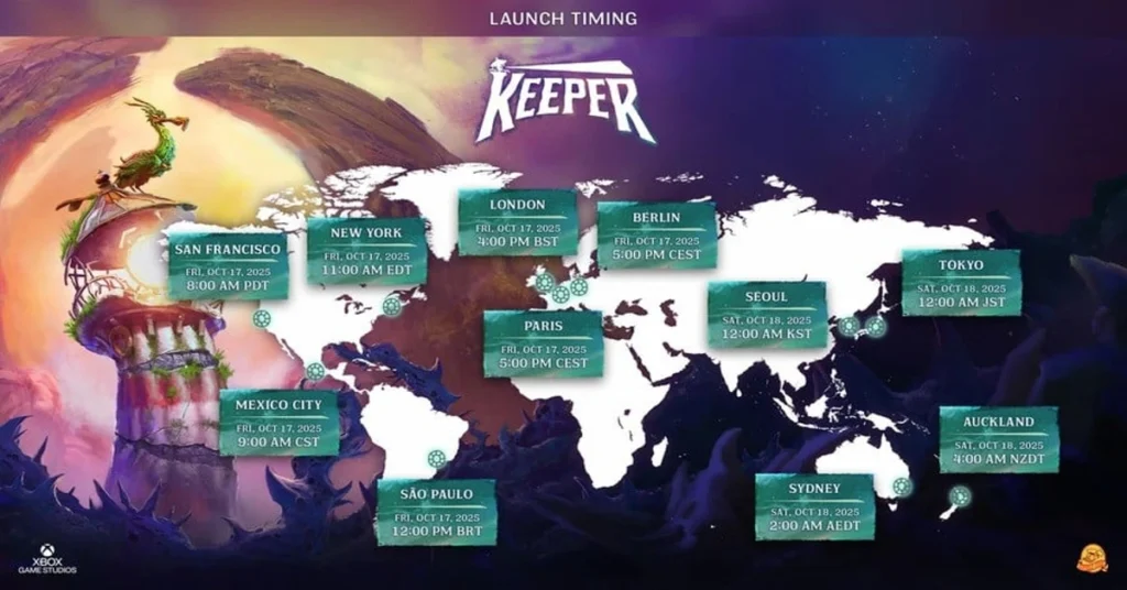 Double Fine Keeper Launch Times