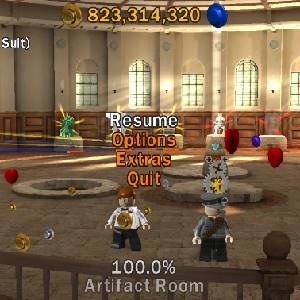 LEGO Indiana Jones The Original Adventures - Option de menu