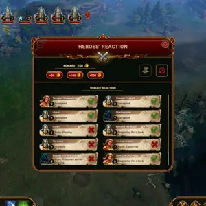 Lessaria: Fantasy Kingdom Sim - Réaction des Héros