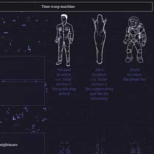 Réglages sur le vaisseau spatial