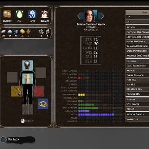 Ludus Mortis - Statistiques du Personnage