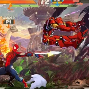 Marvel Tokon Fighting Souls - Spiderman vs. Iron Man