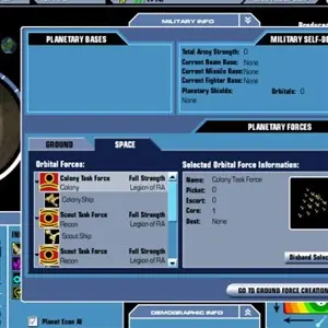 Master of Orion 3 – Infos Militaires