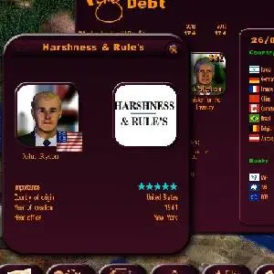 Masters of the World - Geopolitical Simulator 3 - Dette