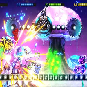 tire des boules d'énergie dans une vague