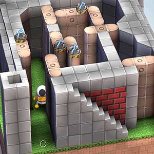 trébuche sur le niveau