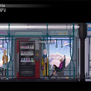 Monorail Stories - Silvie interagissant avec un étranger