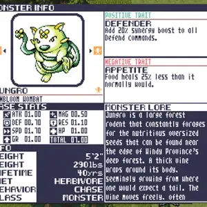 Monster Crown Sin Eater - Informations sur les monstres