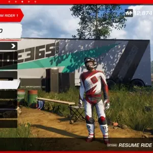 MX vs ATV All Out - Personnalisation du Pilote