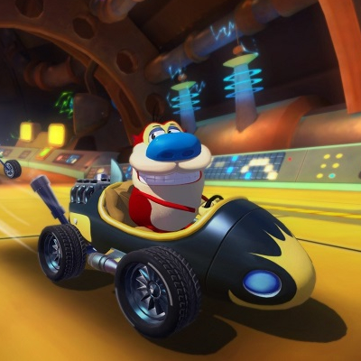 Nickelodeon Kart Racers 3 Slime Speedway - Arnold Shortman, Ren et Stimpy