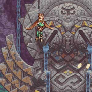 Owlboy combat contre un BOSS