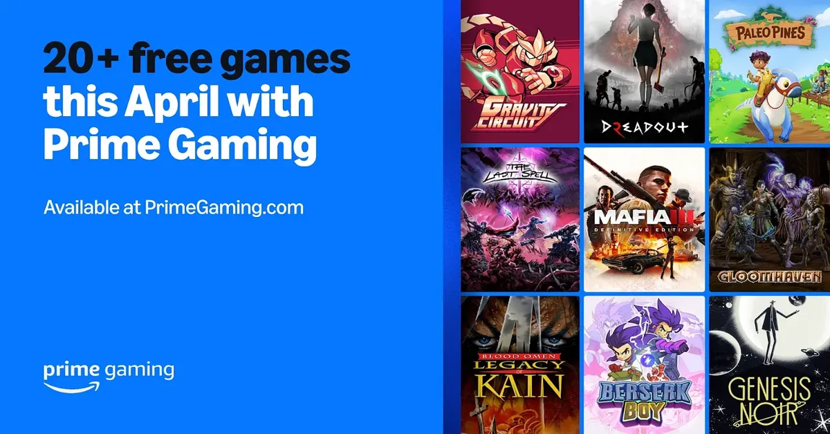 Prime Gaming Free Games for April