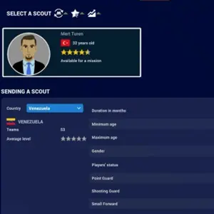 Pro Basketball Manager 2025 - Recrutement