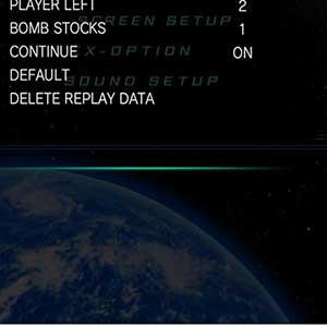 Menu d'options de jeu