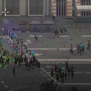 nombreuses tactiques de contrôle de foule