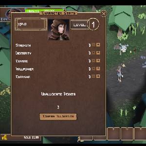 Rise of the Village Hero - Statistiques des Personnages