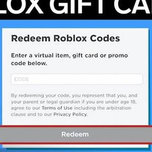 Roblox Gift Card - Redeem