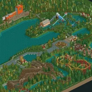 RollerCoaster Tycoon 2: Triple Thrill Pack - Vue Aérienne