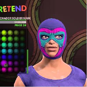 Saints Row The Third - Masque de Soldat Luchador