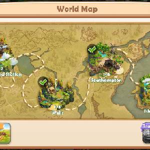 Sarah's Adventure Time Travel - Carte du Monde