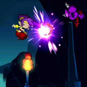 Shantae attaque Hair-Whip