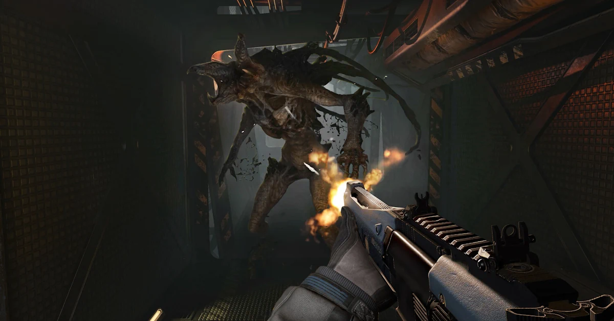 Rebellion délaisse les champs de bataille historiques de Sniper Elite pour une colonie spatiale ravagée par les tempêtes