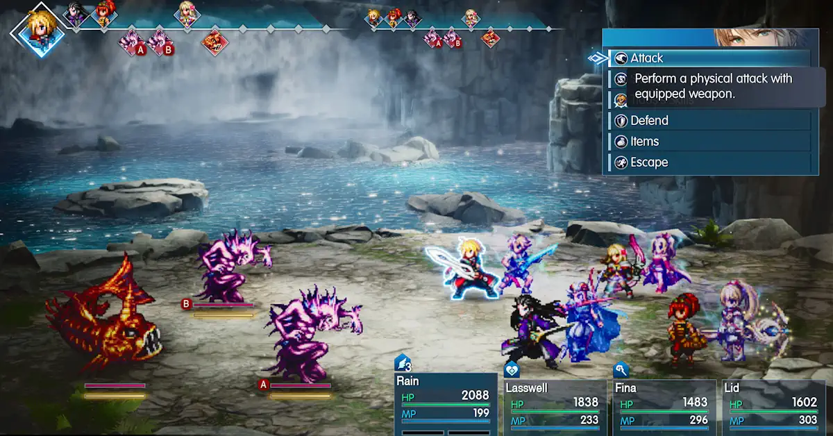 Final Fantasy Resonance mélange des personnages en pixels classiques avec des environnements 3D dynamiques