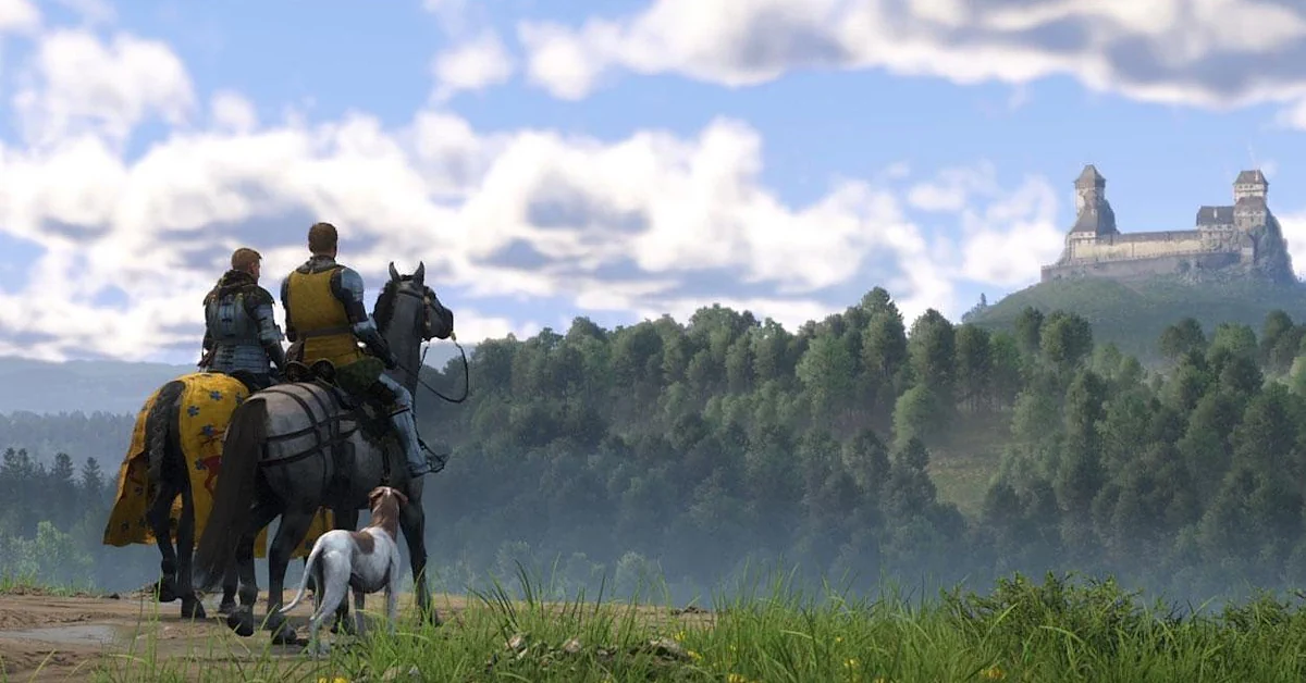 Henry contemplant un paysage médiéval dans Kingdom Come: Deliverance 2