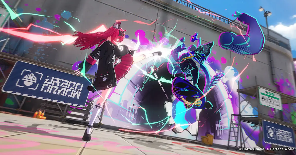 Personnages de Neverness to Everness conduisant à travers Hethereau pendant le test bêta Co-Ex