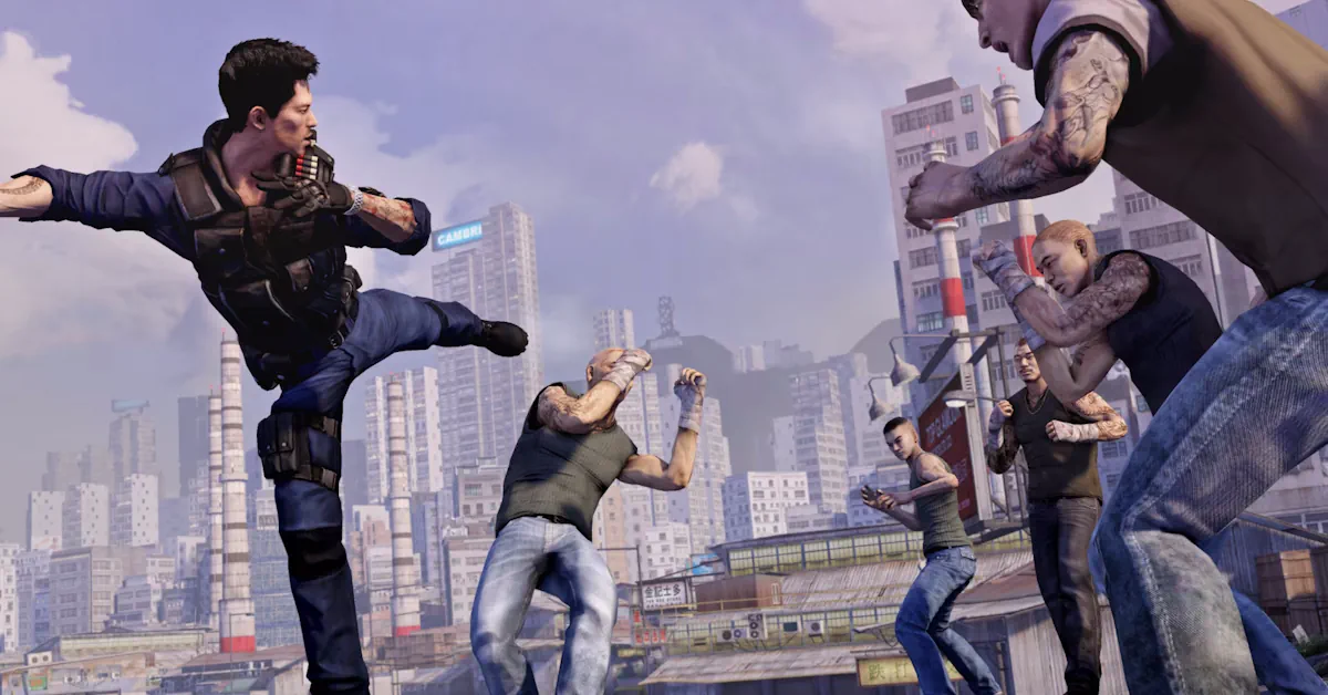 Wei Shen se bat dans les rues de Hong Kong dans Sleeping Dogs